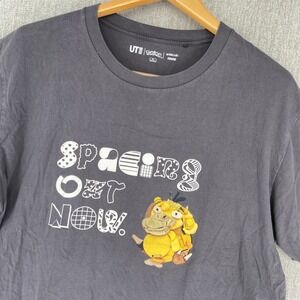 UT UNIQLO Pokemon Psyduck T Shirt Mens XL Gray Graphic Tee Artist‎ Unit Magma